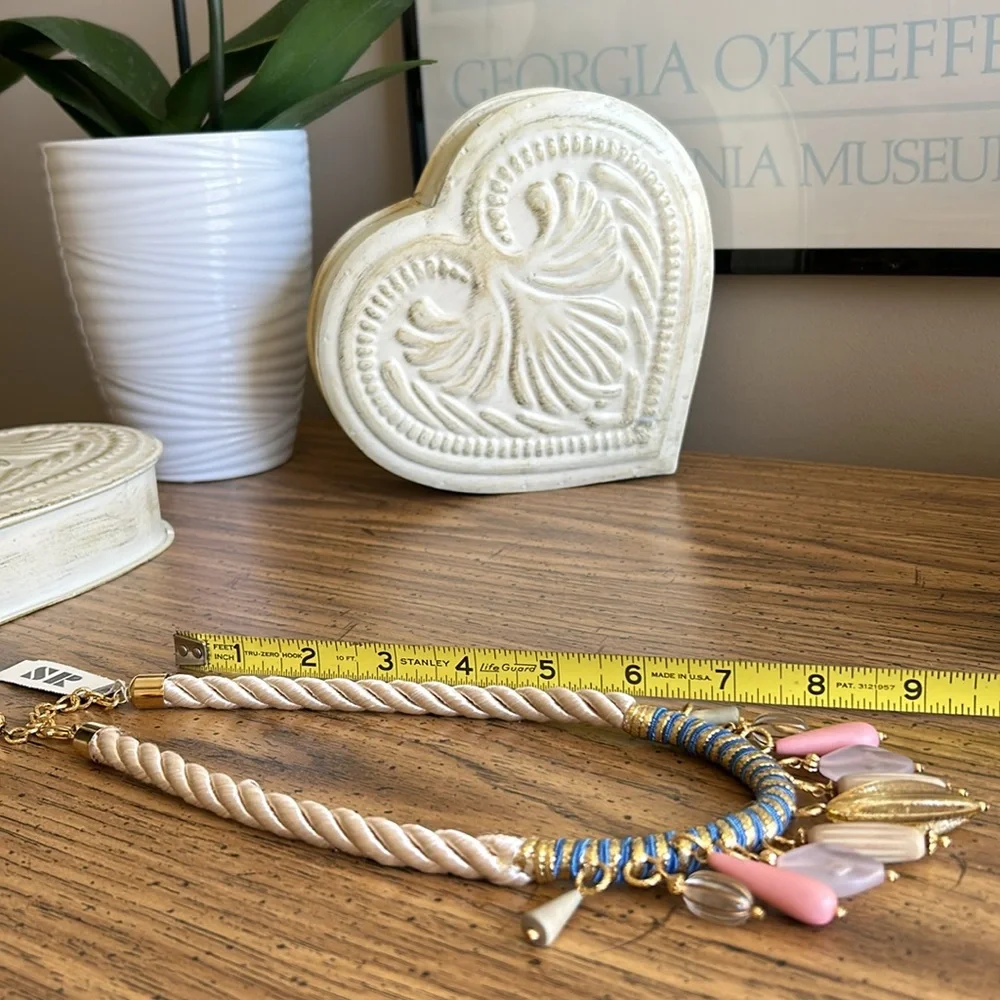 Vintage Egyptian Look Rope Charm Necklace - Picture 10 of 13